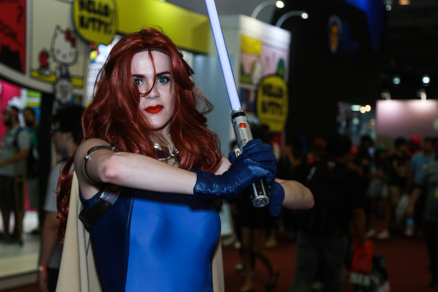 Público cosplayer caprichou no figurino para participar da segunda edição da feira geek, em São Paulo