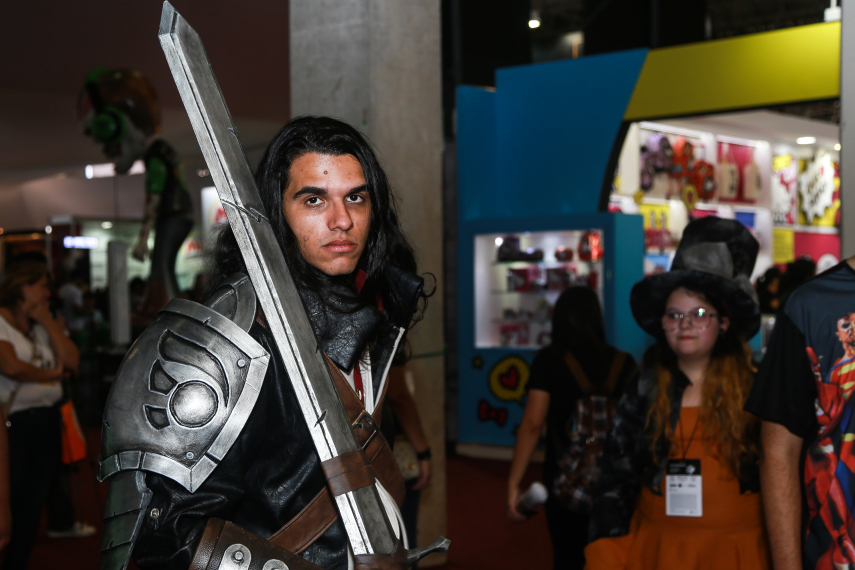 Público cosplayer caprichou no figurino para participar da segunda edição da feira geek, em São Paulo