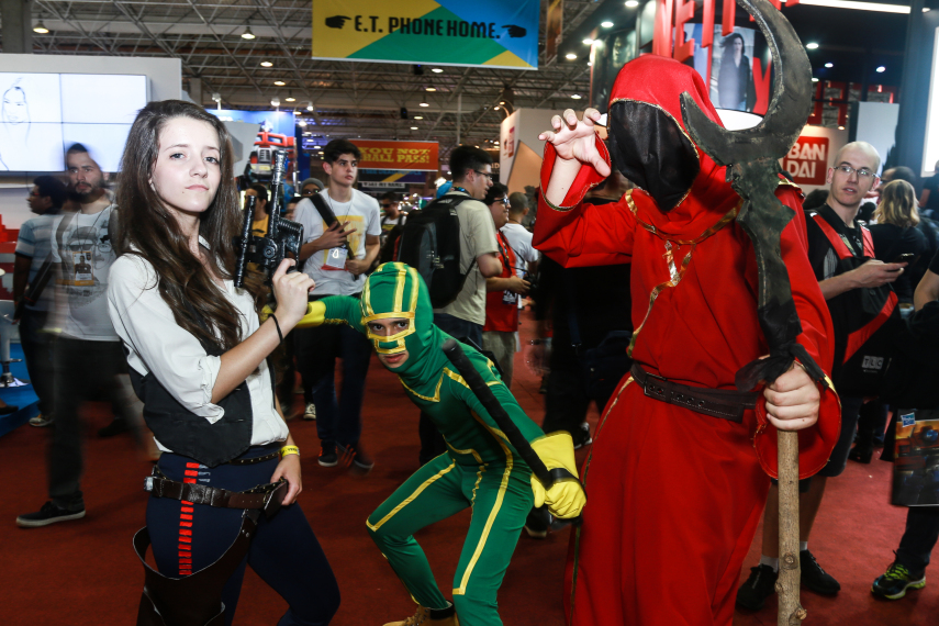 Público cosplayer caprichou no figurino para participar da segunda edição da feira geek, em São Paulo