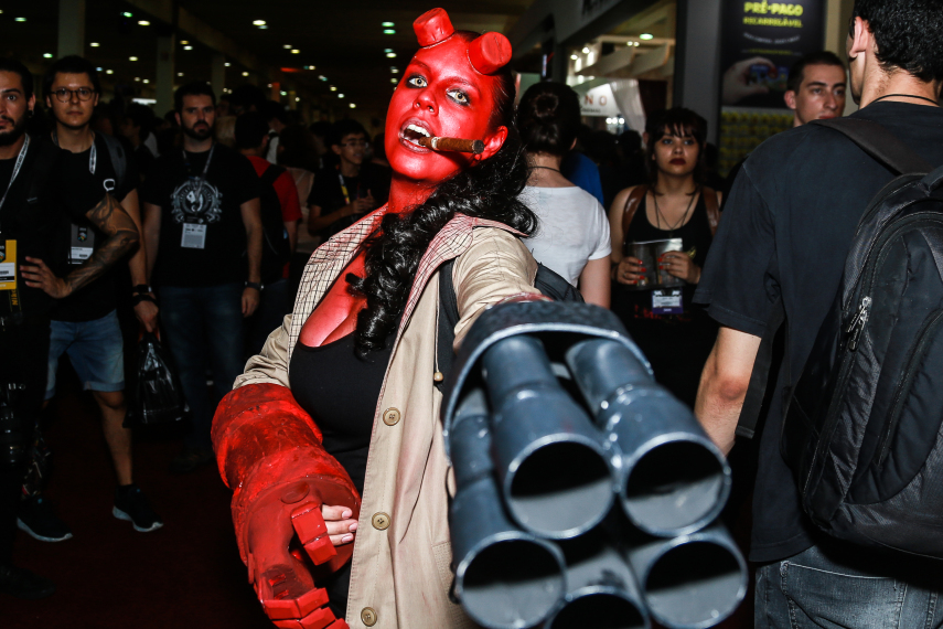 Público cosplayer caprichou no figurino para participar da segunda edição da feira geek, em São Paulo