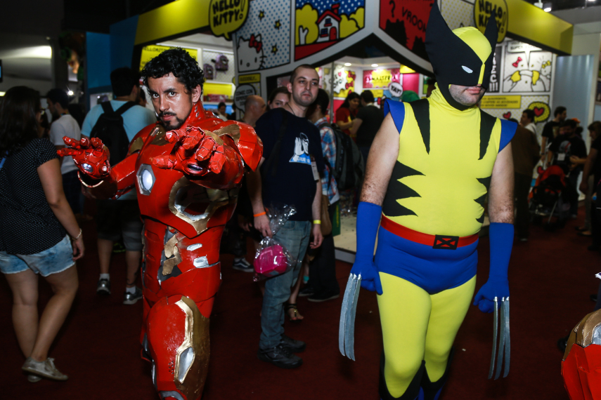 Público cosplayer caprichou no figurino para participar da segunda edição da feira geek, em São Paulo