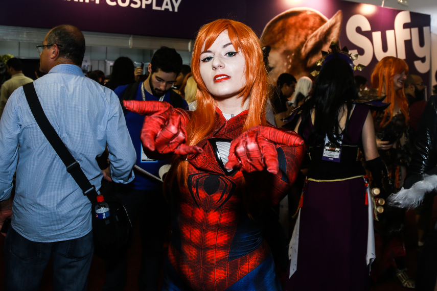 Público cosplayer caprichou no figurino para participar da segunda edição da feira geek, em São Paulo