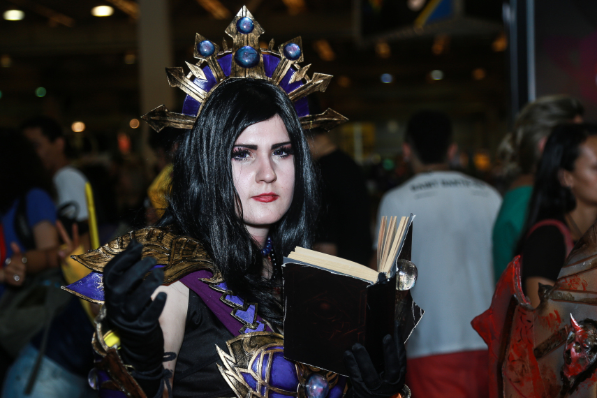 Público cosplayer caprichou no figurino para participar da segunda edição da feira geek, em São Paulo