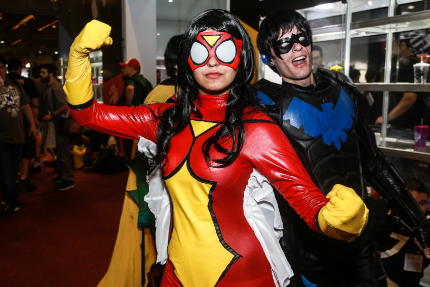 Público cosplayer caprichou no figurino para participar da segunda edição da feira geek, em São Paulo