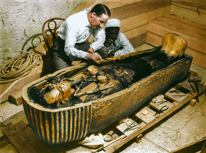 O descobrimento da tumba de Tutancamon