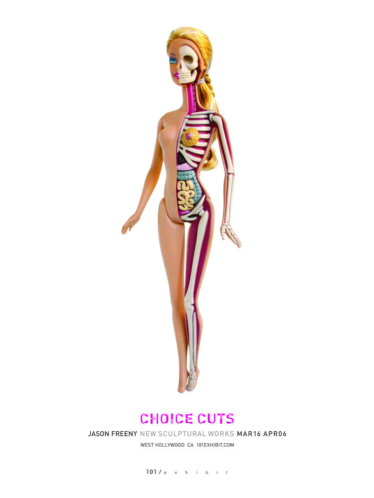 O designer Jason Freeny criou o modelo para conscientizar a população sobre os padrões estéticos da Barbie