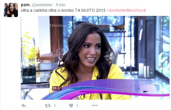 Reação da internet a Anitta no 