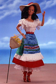 O modelo é parte da coleção Bonecas do Mundo, da Mattel