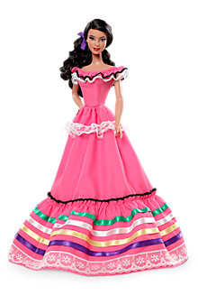 O modelo é parte da coleção Bonecas do Mundo, da Mattel