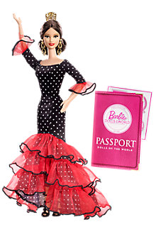 O modelo é parte da coleção Bonecas do Mundo, da Mattel