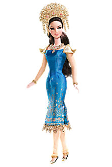 O modelo é parte da coleção Bonecas do Mundo, da Mattel