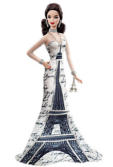 A boneca foi inspirada no monumento de Paris