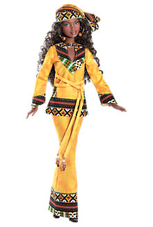 A boneca foi inspirada na festa religiosa dos afroamericanos
