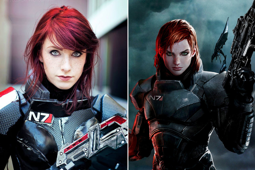 Não é necessário nem dizer que a cosplayer Lurea é fã do game Mass Effect. Nesta sessão de fotos, ela mostrou sua fantasia de Commander Shepard. 