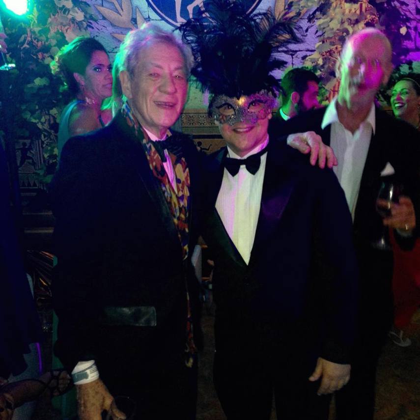 Ian McKellen simpaticão no Rio