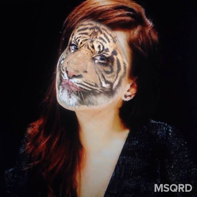Roar! Aqui, quem está mascarada de tigresa é a Pitty.