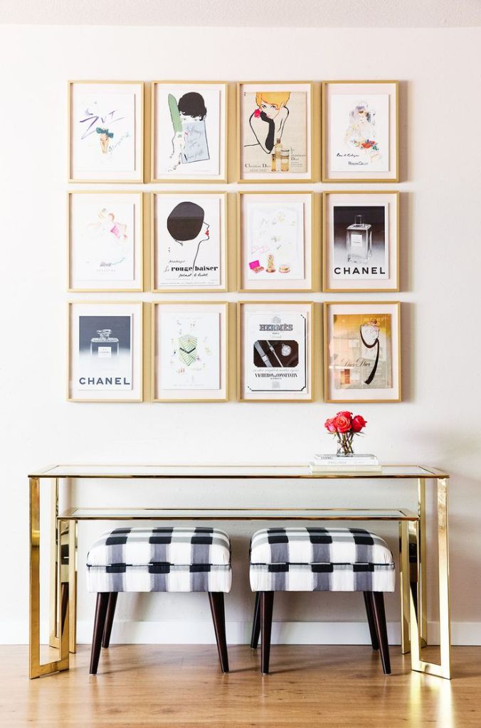 Uma parede linda para quem é louco por organização até na decoração!