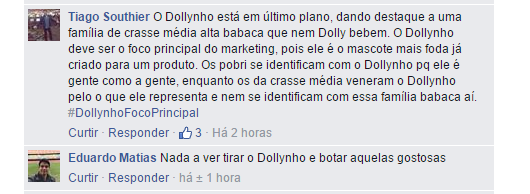 As propagandas do refrigerante Dolly e seu adorável mascote, o Dollynho, já se tornaram ícones da TV e da publicidade moderna com animações toscas e cenários em 3D bizarros. No entanto, aquilo que sempre atraiu o público, parece ter sido deixado de lado na última campanha da marca no Facebook. Com captação profissional e atores, o vídeo destoou completamente do 