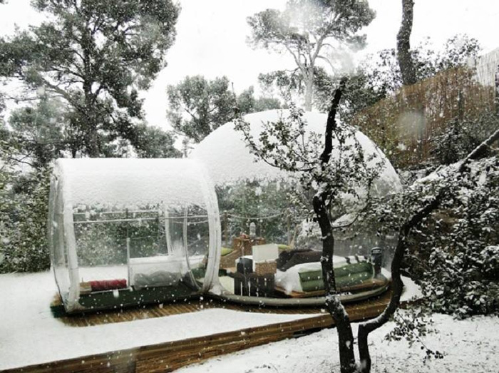 O iglu para magnatas da Holleyweb oferece o conforto de sua casa em qualquer lugar