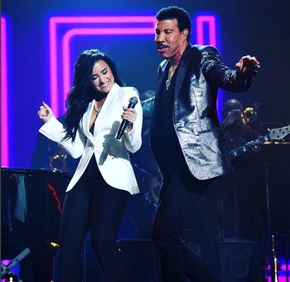 Demi Lovato e Lionel Richie