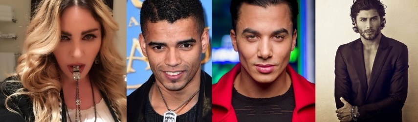 A diva pop de 57 anos nunca escondeu a preferência por homens mais novos. Ela já namorou os bailarinos Brahim Zaibat (29), Timor Steffens (28) e o modelo brasileiro Jesus Luz (29).