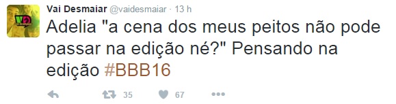 Sentimos muito, Adélia.