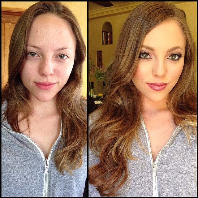 Maquiadora mostra no Instagram o antes e depois da maquiagem das atrizes de filmes adultos