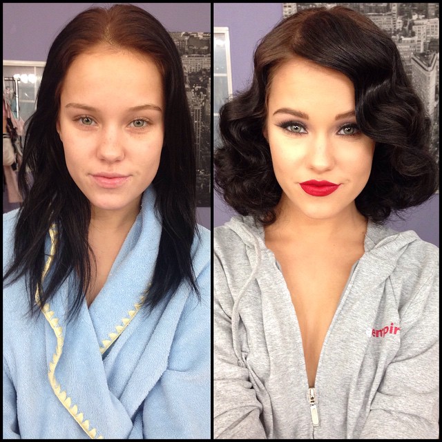Maquiadora mostra no Instagram o antes e depois da maquiagem das atrizes de filmes adultos