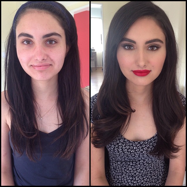 Maquiadora mostra no Instagram o antes e depois da maquiagem das atrizes de filmes adultos