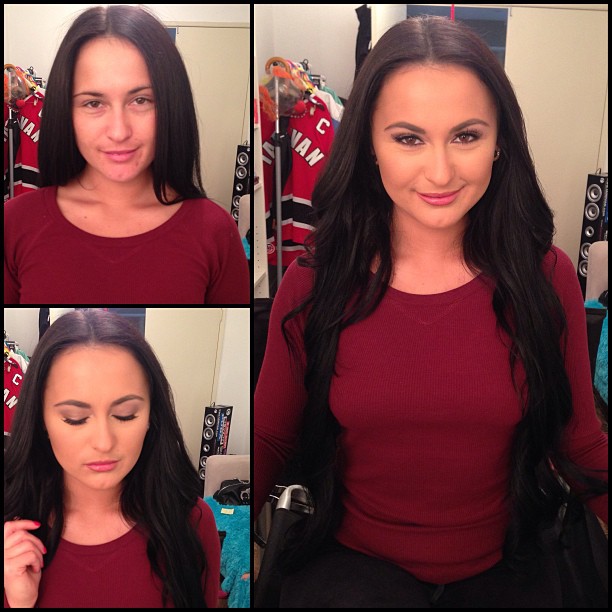 Maquiadora mostra no Instagram o antes e depois da maquiagem das atrizes de filmes adultos