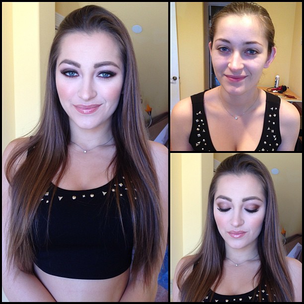 Maquiadora mostra no Instagram o antes e depois da maquiagem das atrizes de filmes adultos