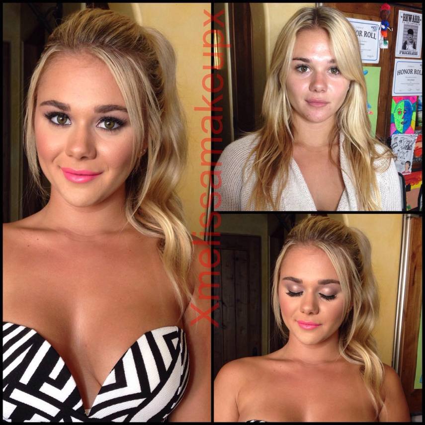 Maquiadora mostra no Instagram o antes e depois da maquiagem das atrizes de filmes adultos