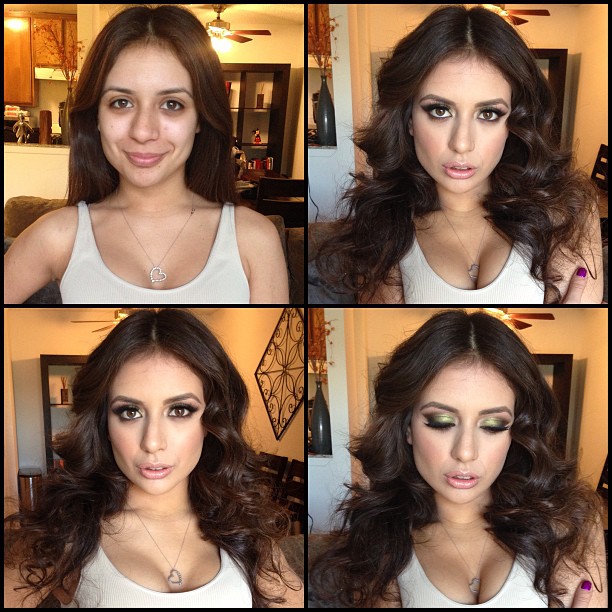 Maquiadora mostra no Instagram o antes e depois da maquiagem das atrizes de filmes adultos