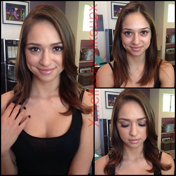 Maquiadora mostra no Instagram o antes e depois da maquiagem das atrizes de filmes adultos