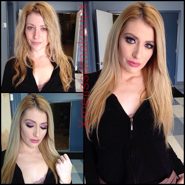 Maquiadora mostra no Instagram o antes e depois da maquiagem das atrizes de filmes adultos