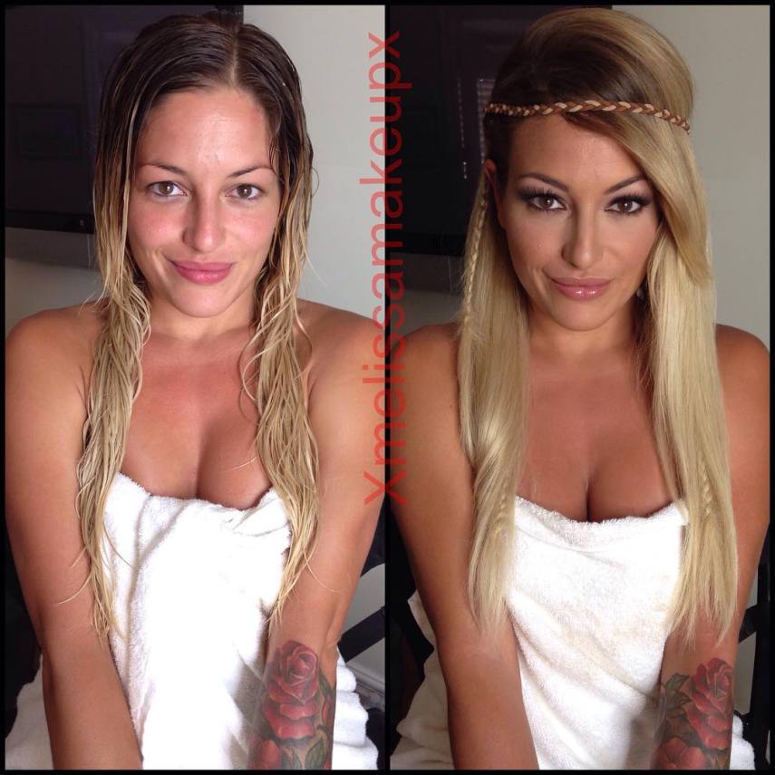 Maquiadora mostra no Instagram o antes e depois da maquiagem das atrizes de filmes adultos