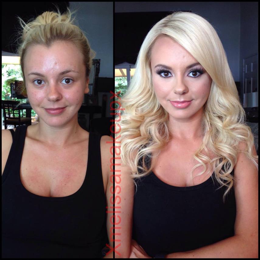 Maquiadora mostra no Instagram o antes e depois da maquiagem das atrizes de filmes adultos