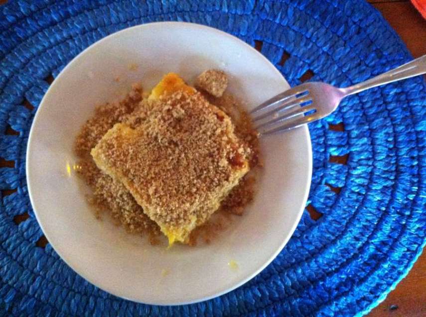 De comer rezando: Cartanhola, no Beijupirá (PE). Banana frita na manteiga, flambada com queijo manteiga, farofa de castanha de caju