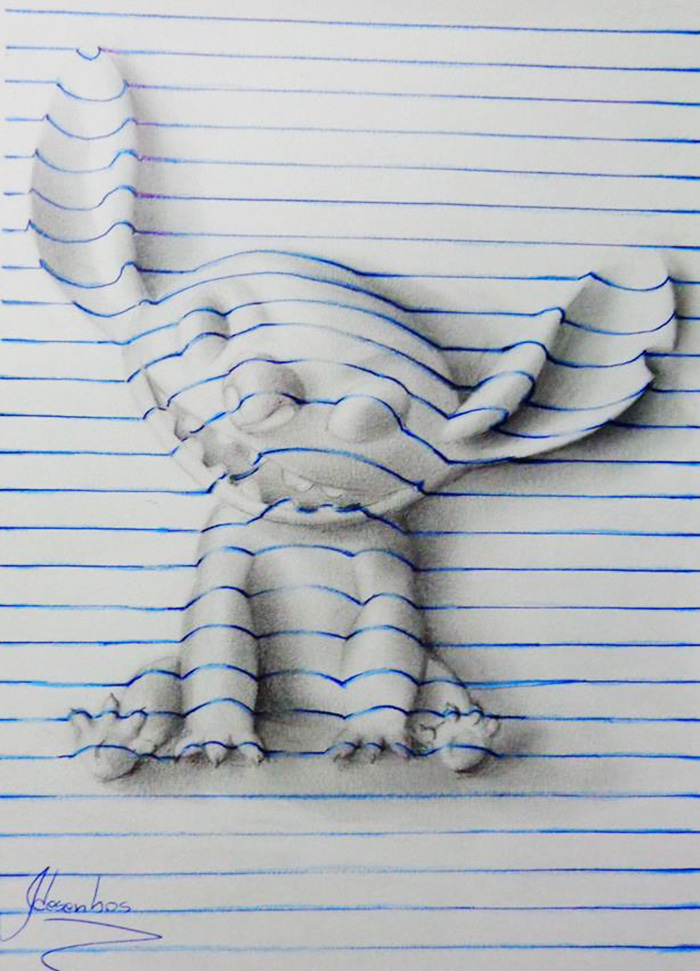 Aos 16 anos, o artista brasileiro João Carvalho dá um show com seus desenhos 3D