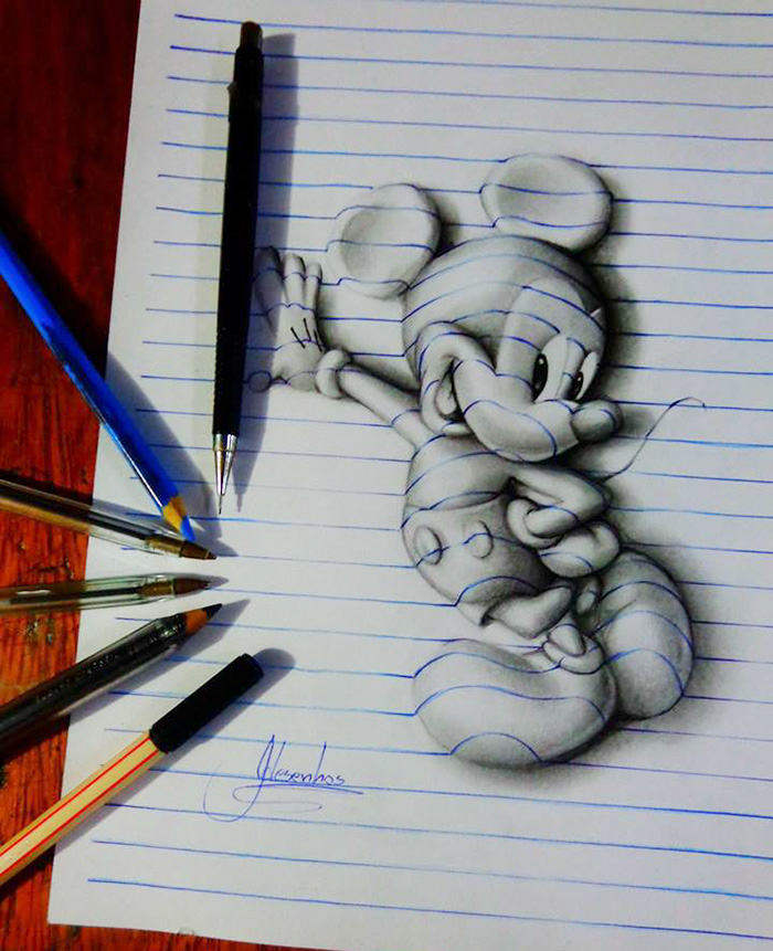 Aos 16 anos, o artista brasileiro João Carvalho dá um show com seus desenhos 3D