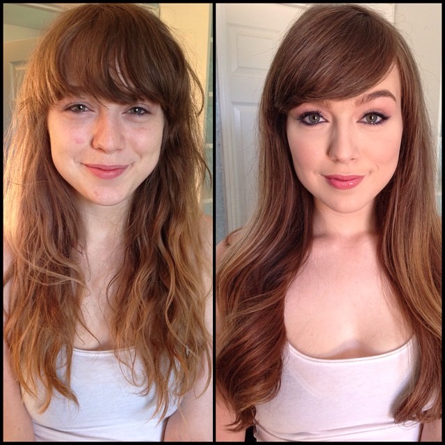 Maquiadora mostra no Instagram o antes e depois da maquiagem das atrizes de filmes adultos