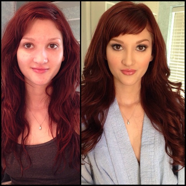 Maquiadora mostra no Instagram o antes e depois da maquiagem das atrizes de filmes adultos