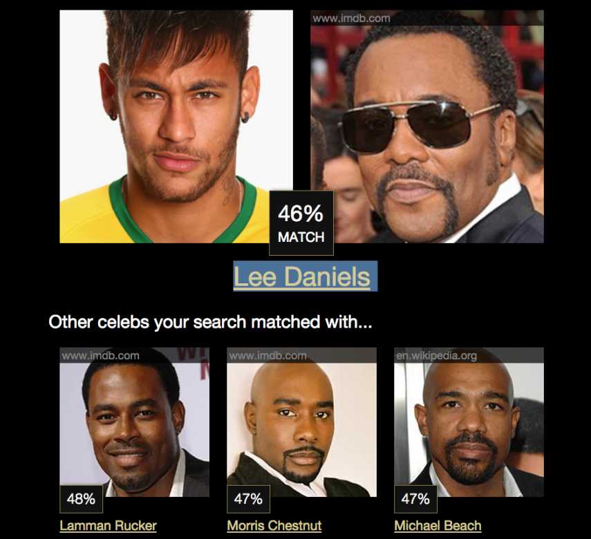 Neymar sósia de Lee Daniels. Hummm. E aí? 