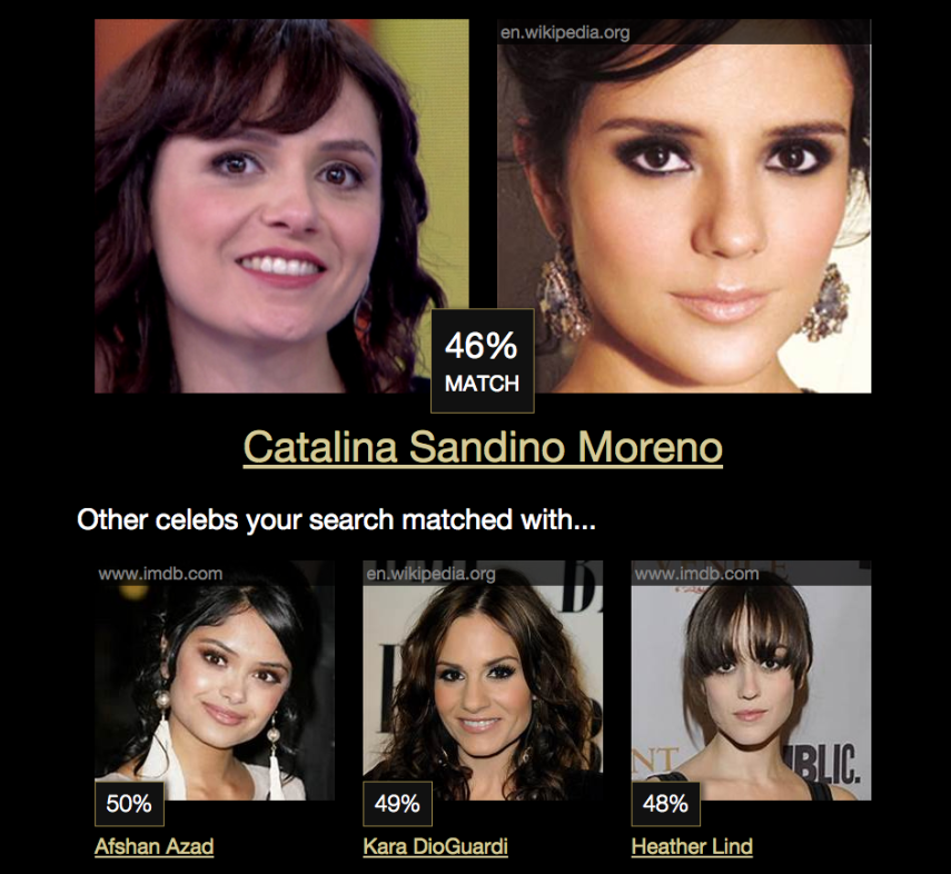 Monica Iozzi sósia de Catarina Sandino Moreno. Será?