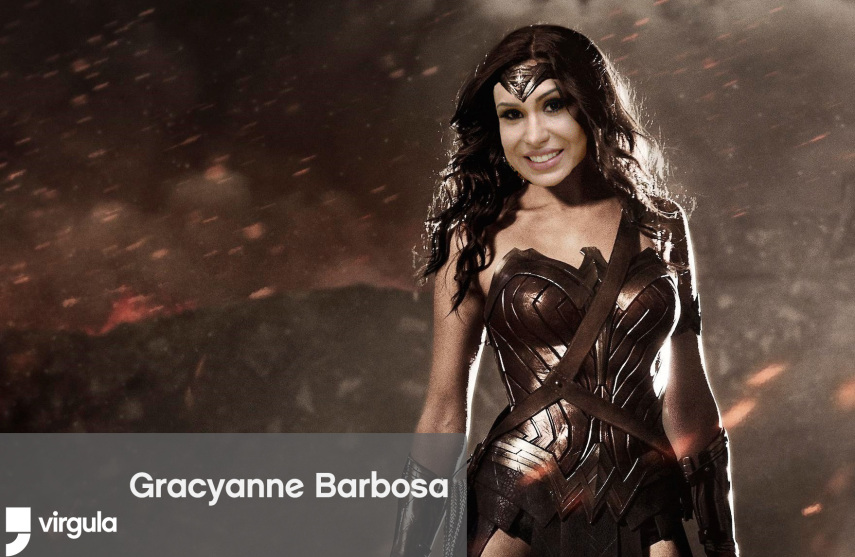 Uma coisa é certa. Gracyanne Barbosa tem mais músculos que Gal Gadot e ajudaria muito nessa luta.