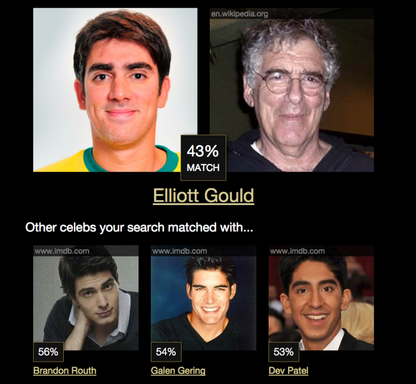 Marcelo Adnet sósia de Elliott Gould. Talvez em uma versão mais velha, né? Com o astro de 