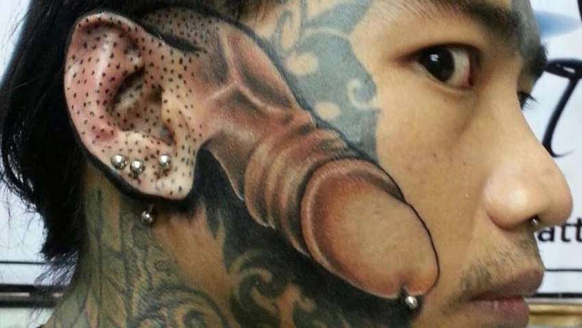 A cartilha elaborada pela SSP-BA indicou que o desenho é usado para punir estupradores. Ter esse tipo de tatuagem na cadeia faz com que o preso seja servo sexual de outros prisioneiros