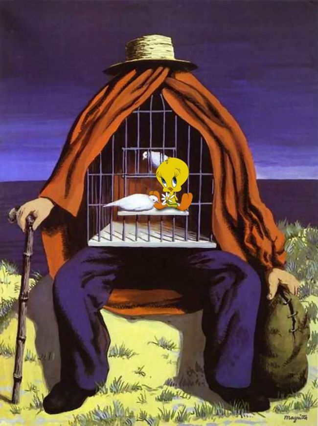 O Terapeuta, de Magritte + Piu-piu