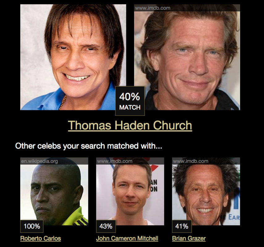 Roberto Carlos sósia do Thomas Haden. E aí?  O curioso é que o site colocou o jogador Roberto Carlos como astro internacional que parece com o rei... ahuhauhauhauhau