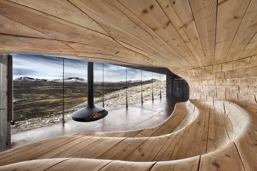 Construído por Snohetta, este projeto é uma espécie de 